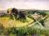 Aquarelle: Village de Puimichel (32kb) by Arlette Steenmans